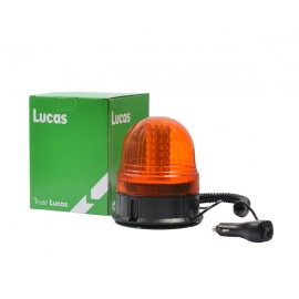 LED sárga villogó 12/24V mágneses, 60 SMD