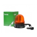 LED sárga villogó 12/24V mágneses, 60 SMD